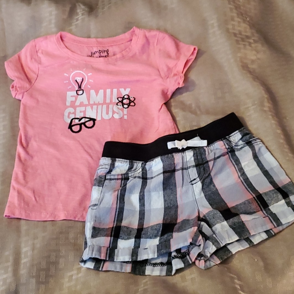 3T t shirt and shorts